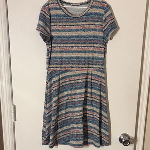 Knitworks Multicolor Striped Casual Dress